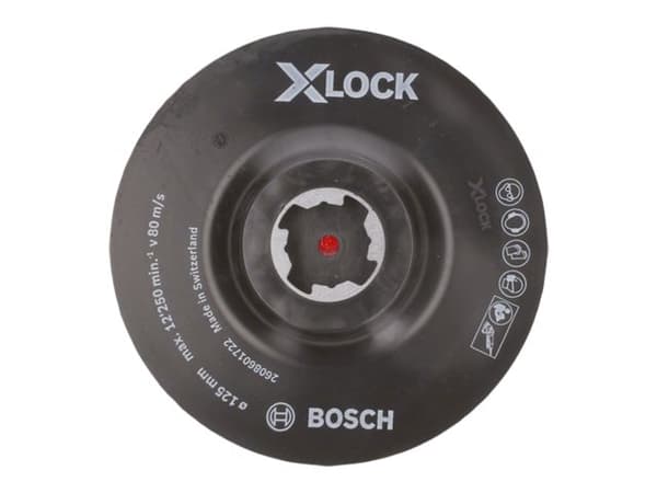 Bosch BAGSKIVE PLAST X-LOCK VELCRO 125MM