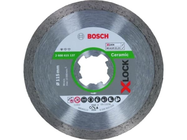 Bosch DIAMANTSKIVE X-LOCK STD CERAMIC 115XMM