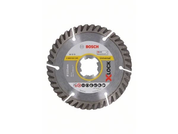 Bosch 2 608 615 165, levyleikkuri, Tasainen keskiosa, Tiili, Betoni, Kova betoni, Hiekkakivi, Kivi, Bosch, 2,22 cm, 11,5 cm