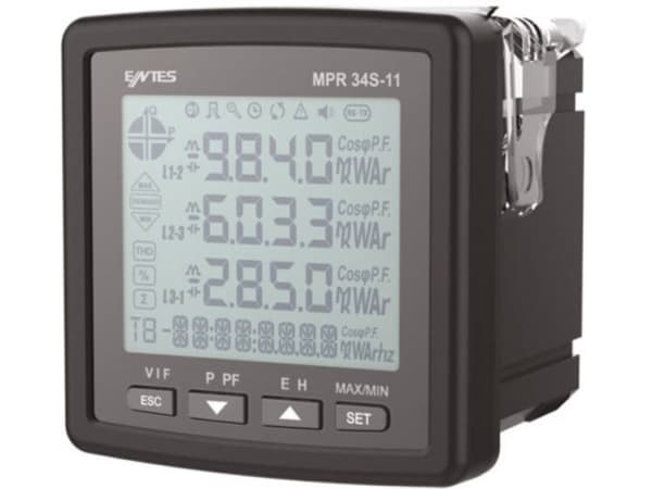 ENTES MPR-34S-20-72 Digitalt måleap1 part til indbygning Entes MPR-34S-20-72 yleismittari indbygningsinstrument 2x digitalindgang RS485