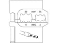 Miniatyrbilde 1 av 5: Gedore 8140-08 1830627 Krympeinnsats Kabelsko 35 til 50 mm²