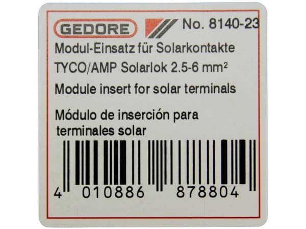 Gedore 2078082, 86 g, 75 mm, 30 mm