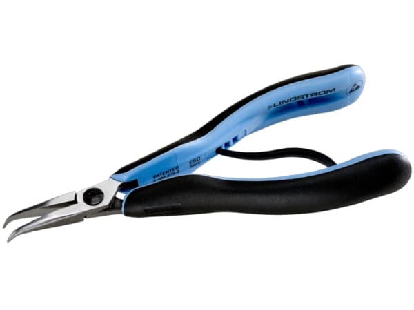Bahco Spisstang, RX-serie, bøyde spisser, 8,8 mm, 3 cm, 6 mm, Stål, Sort, Blå, 155,5 mm