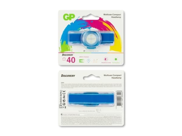 GP Discovery CH31 - Hodelykt - LED - 3-modus - blå