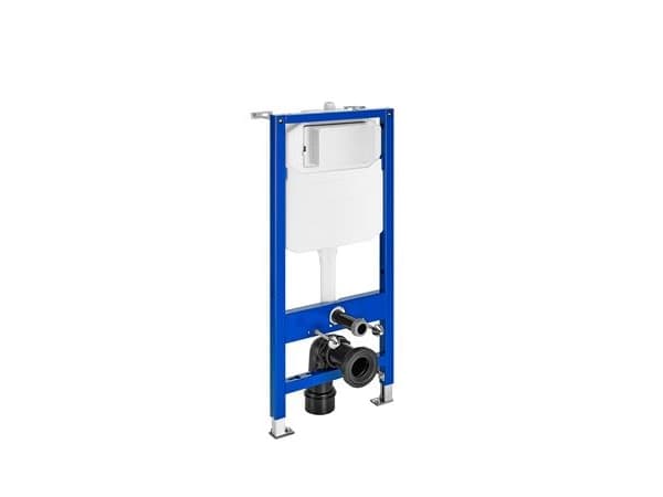 LAUFEN Roca Duplo frontbetjent indbygningscisterne: 112 cm høj, bredde 50 cm, boltafstand: 230 eller 180 mm, dobbeltskyl 4,5 / 3 liter