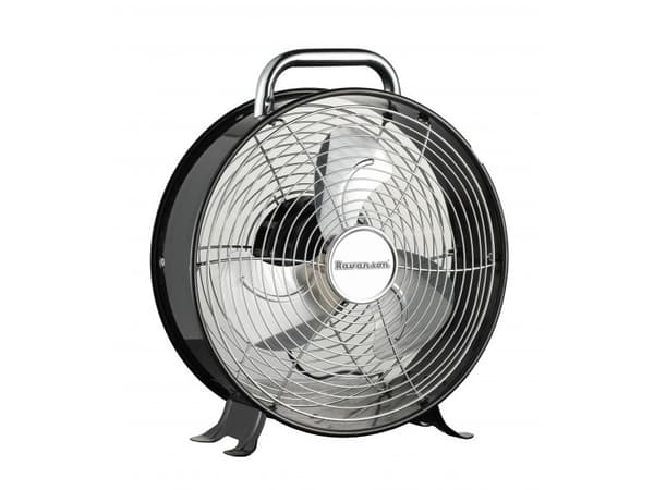 Ravanson WT-9CZWYP, Kotitaloustuuletin ilman lapoja, Musta, Harmaa, Lattia, Alumiini, Metalli, AC, 25 W