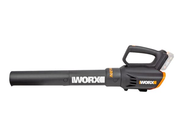 WORX WG547E.9 Handheld blower - *Without charger and battery* - 120 km/t, Sort, Orange, Blæse, 20 V, Lithium-Ion (Li-Ion) - Uden batteri og oplader -