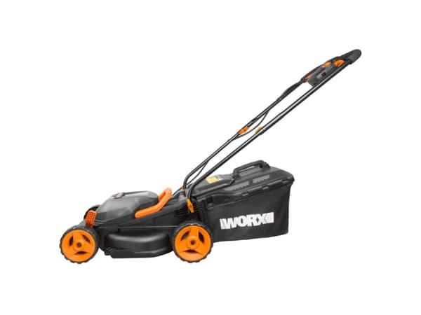 WORX WG779E.1, Gressklipper som man spaserer bak, 450 m², 34 cm, 2 cm, 7 cm, 30 l