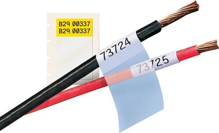 BRADY Labels selv-laminerende til kabel og ledningsmærkningTHT-9-427-10-YL gul rulle med 10000 labels