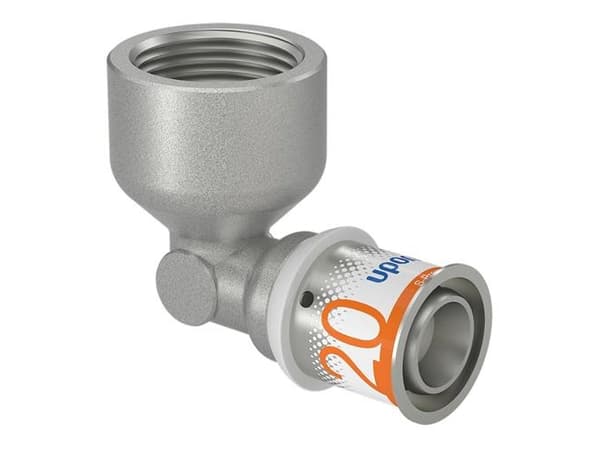 Uponor S-Press PLUS presvinkel 90° muffe/muffe 20 mm x 34"