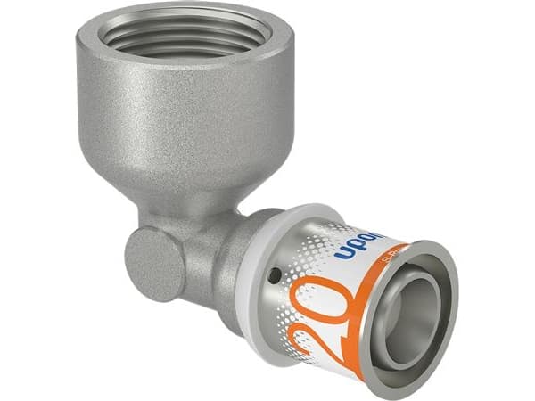 Uponor S-Press PLUS presvinkel 90° muffe/muffe 20 mm x 34"