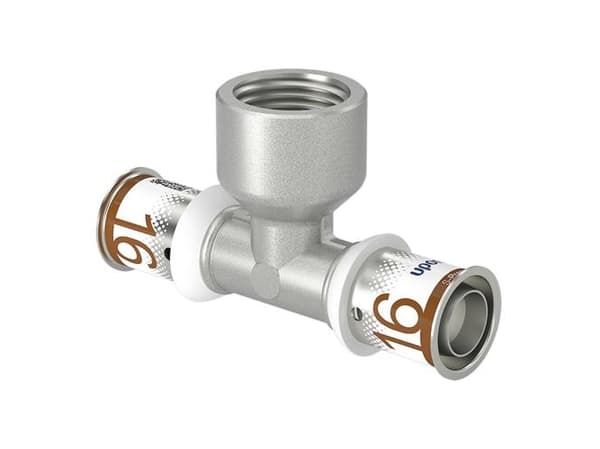 UPONOR S-PRESS PLUS tee vähentäjä m/muffe 16x1/2 "FT-16
