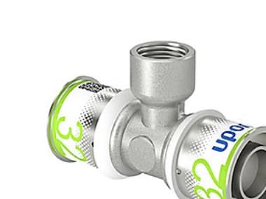 Uponor MLC pres Tee 32-1/2'-32 - til gulvvarme- og brugsvand- og radiatorsystemer