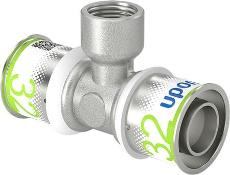 Uponor MLC pres Tee 32-1/2'-32 - til gulvvarme- og brugsvand- og radiatorsystemer