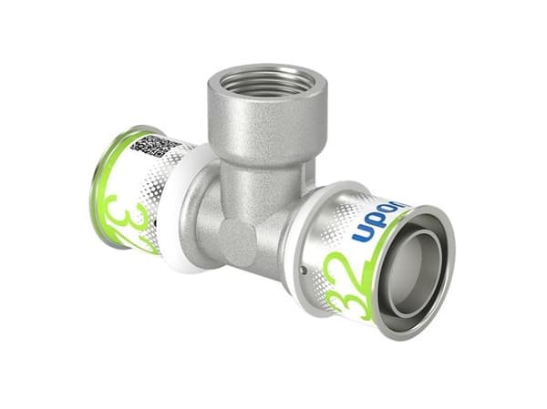 UPONOR S-PRESS PLUS tee reduceret m/muffe 32x3/4 "FT-32