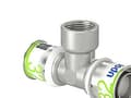 Pikkukuva 2 / 4: UPONOR S-PRESS PLUS tee reduceret m/muffe 32x3/4 "FT-32