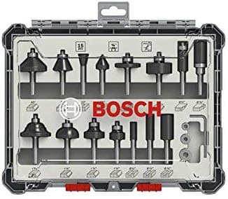 Bosch - Fresekutter - for tre, bløtt tre, løvtre - 15 deler - cylindrical