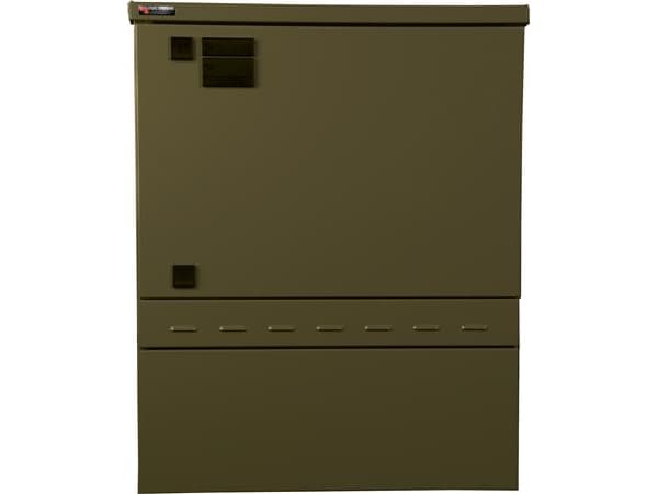 TRIARCA Kabelhantering KSEØ 3036094 ledarskensystem 630A.Skåp HxBxD: 700x792x198mmStål IP34D grönt