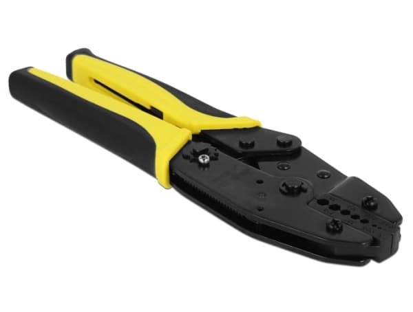 Delock Universal Coax Crimping Tool for 7 different diameters - Krampeverktøy - svart, gul