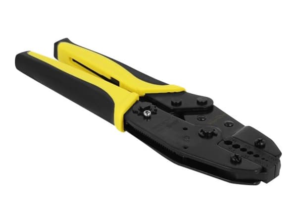 Delock Universal Coax Crimping Tool for 7 different diameters - Krampeverktøy - svart, gul
