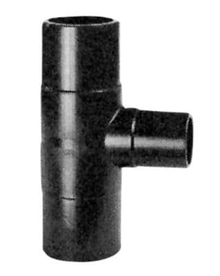 PE T-stk. 90° 110x63 mm PN10 - PE100-SDR17. GF