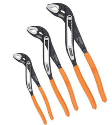 Bahco vandpumpetang sæt - 622-3P, 3 dele, 200,250 & 300mm i praktisk taske