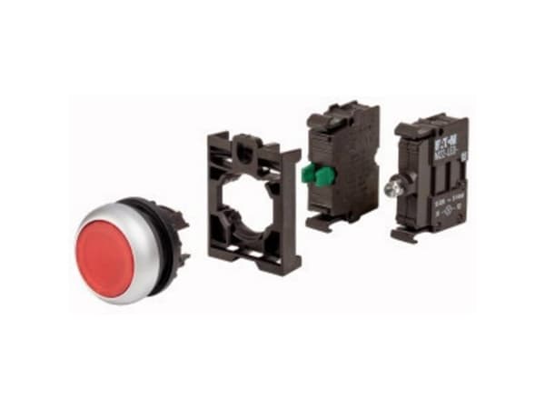 Eaton M22-DL-R-K10LED-BVP Lystrykknap Frontring plast 1 stk
