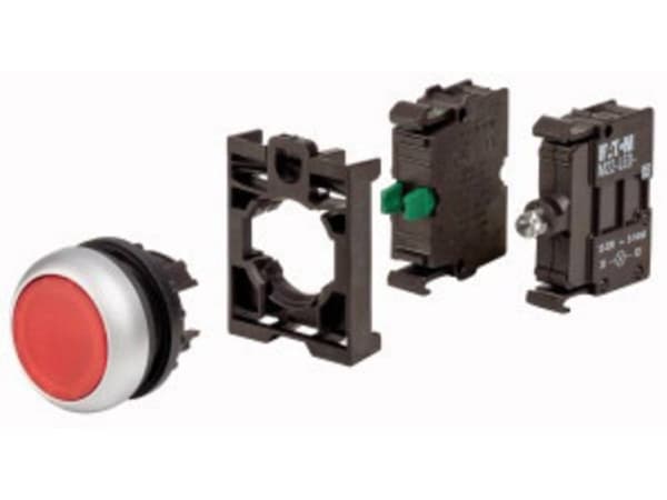 Eaton M22-DL-R-K10LED-BVP Lystrykknap Frontring plast 1 stk