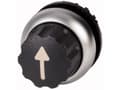 Miniatyrbild 1 av 3: Eaton 284786 M22-WR3-X7 Option key Frontring plastic Drejekontakt Sort 1 stk