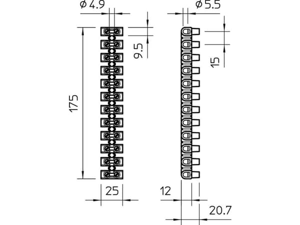 Obo-Bettermann System Conex. Ijf. Power Strip 78/Ce Secciónador/Secciónable