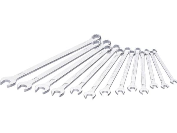 HAZET 600LG/13, 10,11,12,13,14,15,16,17,18,19,21,22,24 mm, Kromfarget, Kromfarget, Tyskland, 13 stykker