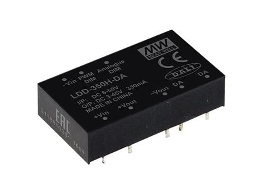 MEAN WELL LDD-350H-DA, 16 W, IP20, 0,35 A, 45 V, 40,6 mm, 18 g