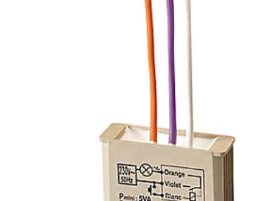 MTV500e Elektronisk lysdæmper/timer med soft start/stop til indbygning.
