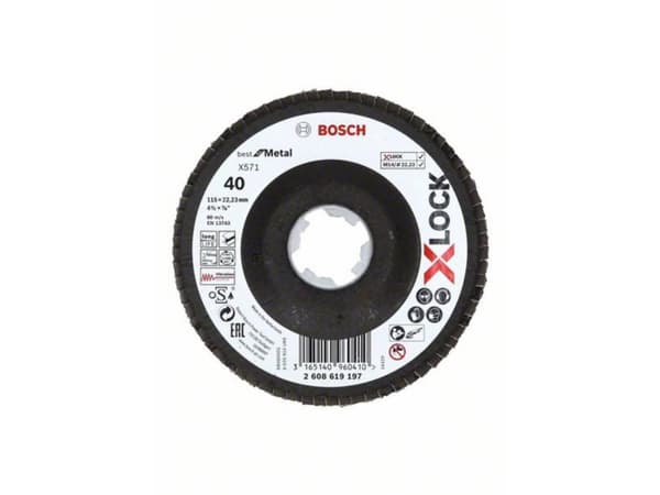 Bosch-tarvikkeet 2608619197 Metallilevy hiontaan Ø 115 mm Hiekkakoko: 40 1 kpl