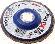 Bosch Best for Metal X571 - Lamellslipskiva - för metall - 125 mm - X-LOCK - grus: 120