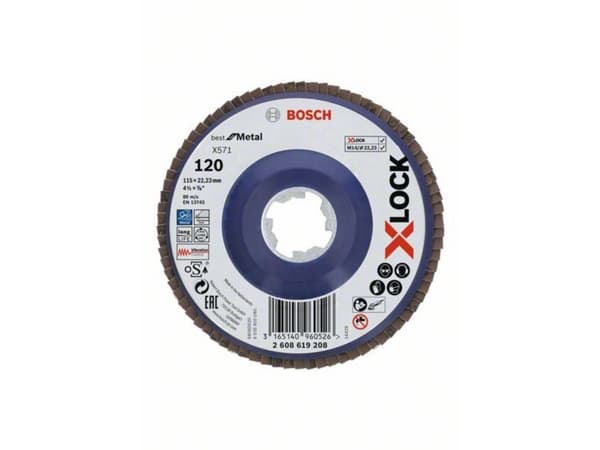 Bosch Accessories 2608619208 Metalskive til slibning Diameter 115 mm Borings-diameter 22.23 mm 1 stk