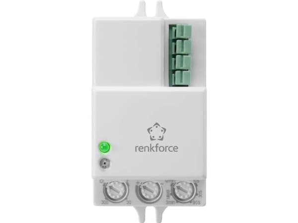 Renkforce 1530623 Katto, seinä HF liiketunnistin 360 ° rele valkoinen (1530623)