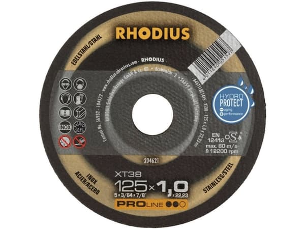 Rhodius XT38 205702 Skæreskive lige 230 mm 22.23 mm 1 stk
