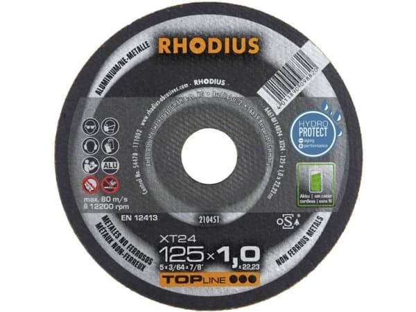 Rhodius XT24 210450 Skärskiva rak 115 mm 22.23 mm 1 st