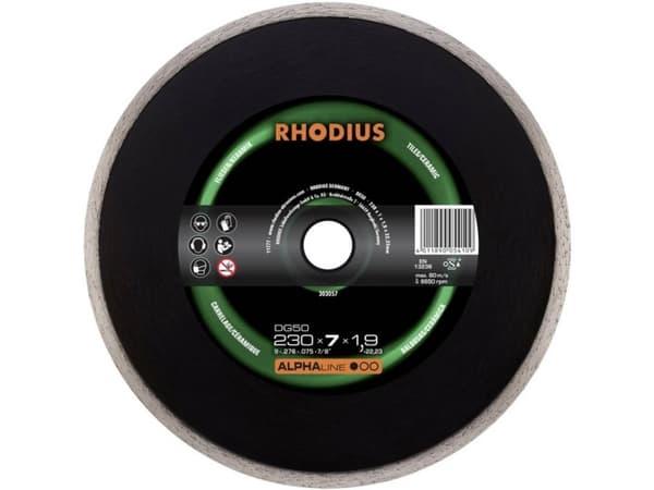Rhodius DG50 timanttiterä 115 x 5,0 x 1,6 x 22,23 mm Rhodius DG50 1,6 mm 115 mm 1 kpl 1 kpl