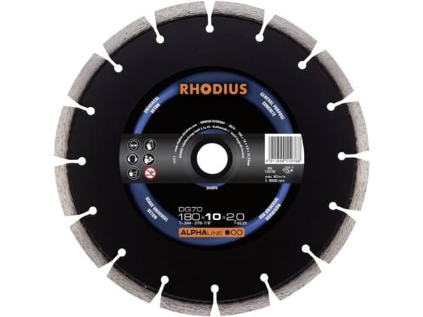 Rhodius 304092 Diamantskivor Diameter 125 mm 1 st