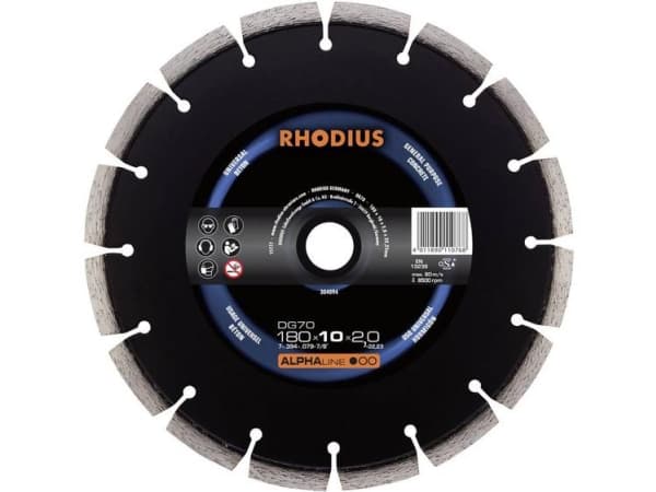 Rhodius 304092 Diamantskivor Diameter 125 mm 1 st