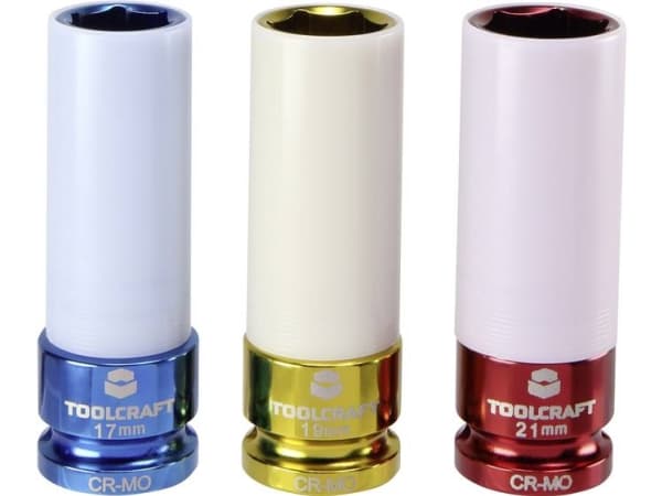 TOOLCRAFT 1544321 Topnøgle-knarre-sæt 1/2 (12,5 mm) 3 dele
