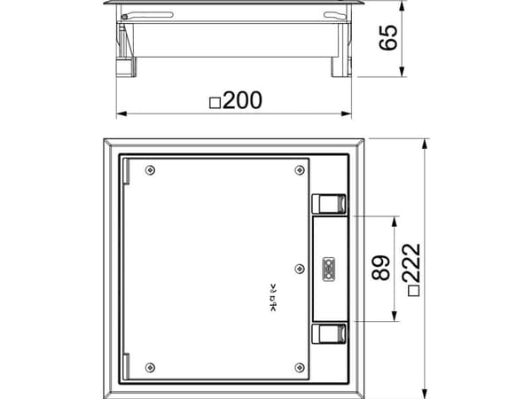 OBO Bettermann GES4-2U10T 9011 Apparatindsats