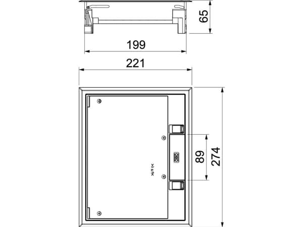 OBO Bettermann GES6-2U10T 7011 Apparatindsats