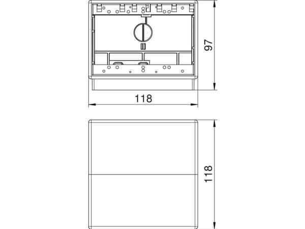 OBO Bettermann Vertr Telitank 118x118x97 T4B 00C 9011 (7408292)
