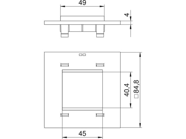 OBO Bettermann T8NL P45 9011 Cover
