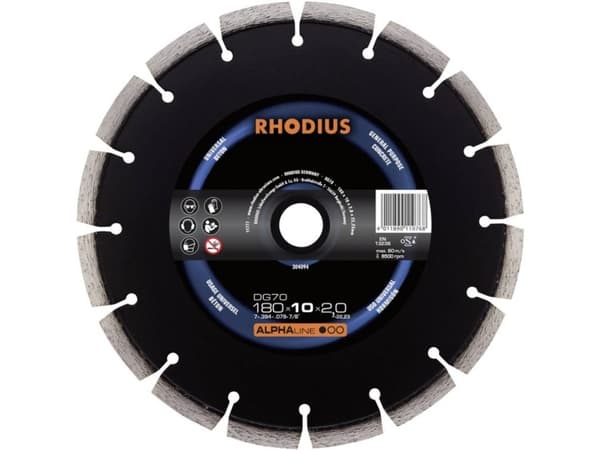Rhodius 304095 Diamantskivor Diameter 230 mm 1 st