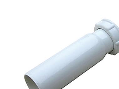 50 mm x 1.1/4" Tilslutningsrør med gevind hvid