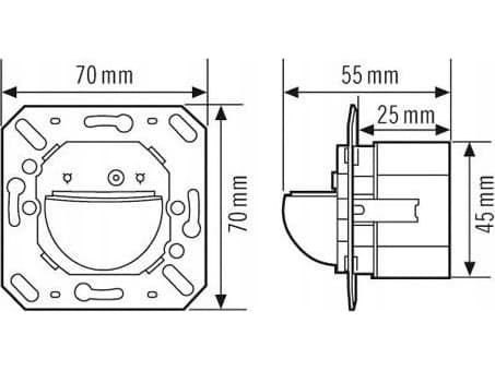 ESYLUX EB10430459 Liiketunnistin Upotettava 180° IP40
